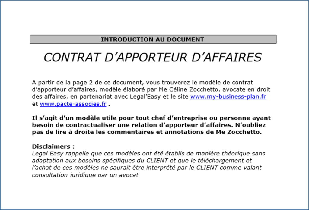 Le contrat d'apporteur d'affaires: un contrat percutant pour les affaires !
